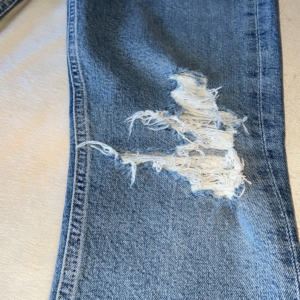 Agolde Riley Distressed Jeans Size 24 - Picture 4 of 16